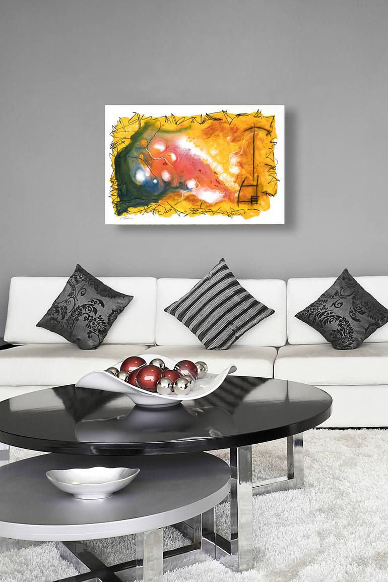 Original Abstract Expressionism Abstract Painting by Bruce Peebles