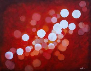 Vigueur - 'Vigor' Red Water Reflections, Medium Abstract thumb
