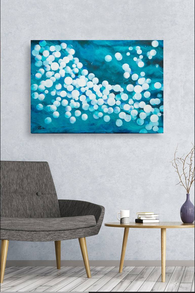 Original Abstract Seascape Painting by Bruce Peebles