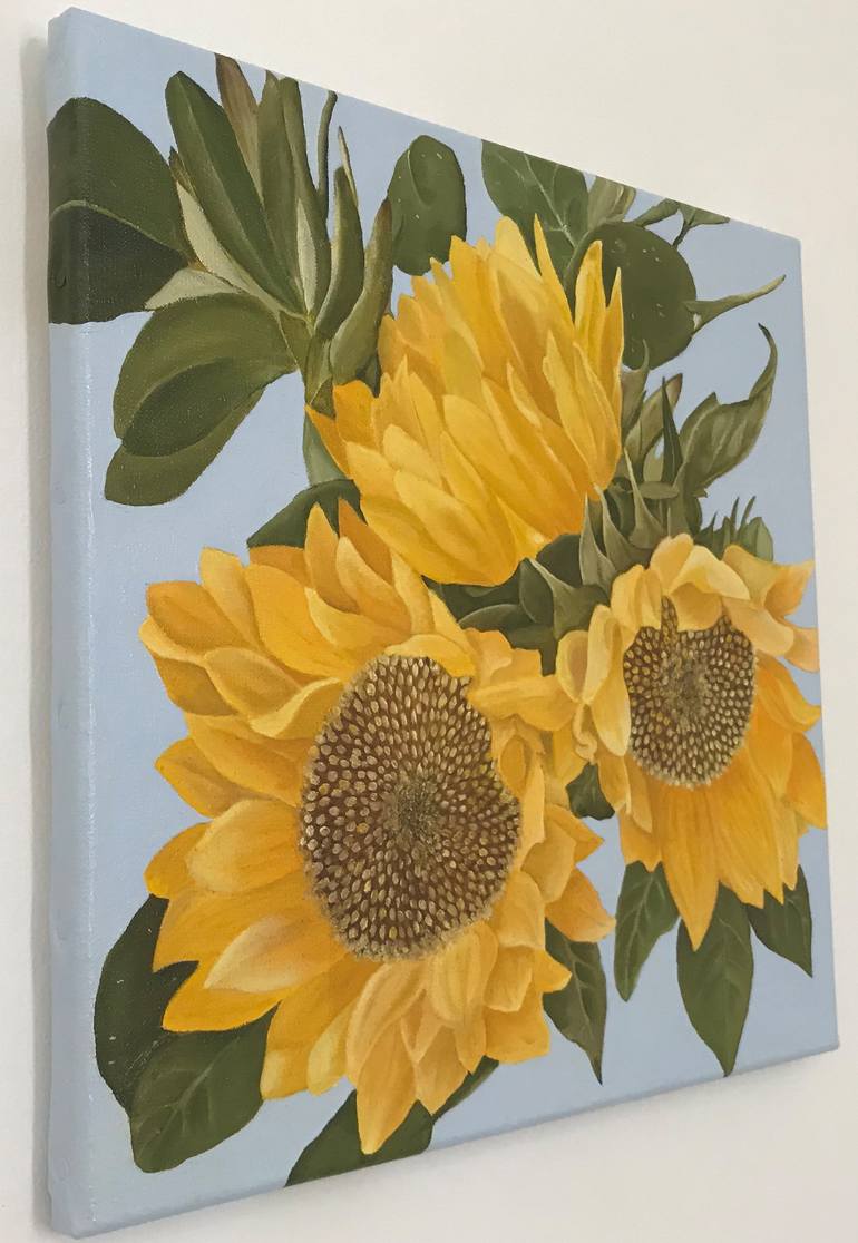 Original Modernism Botanic Painting by Oksana Khliyeva