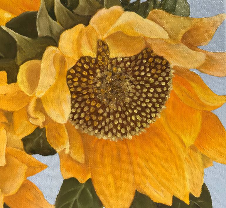 Original Modernism Botanic Painting by Oksana Khliyeva