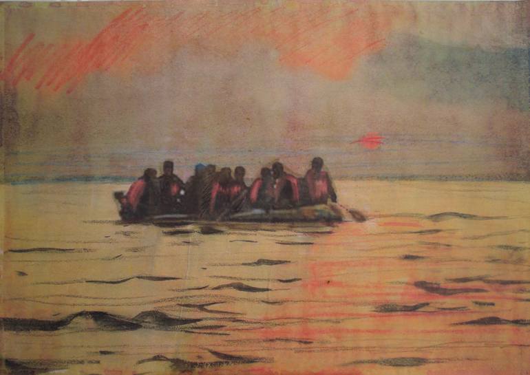 Original Impressionism Politics Painting by Jonas F Thorsteinsson