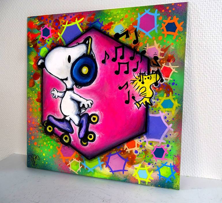 Original Pop Art Comics Painting by Priscilla Vettese