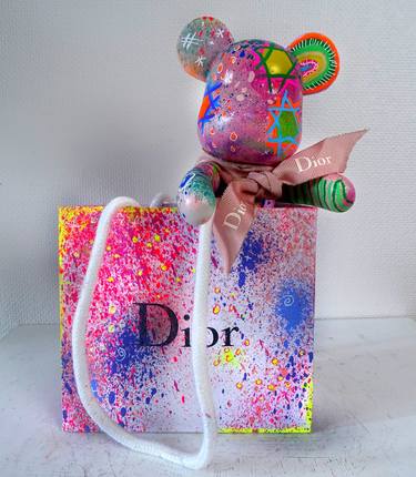 Pop Art Statue Bearbrick Unique Dior Bag Original Fluo Original thumb