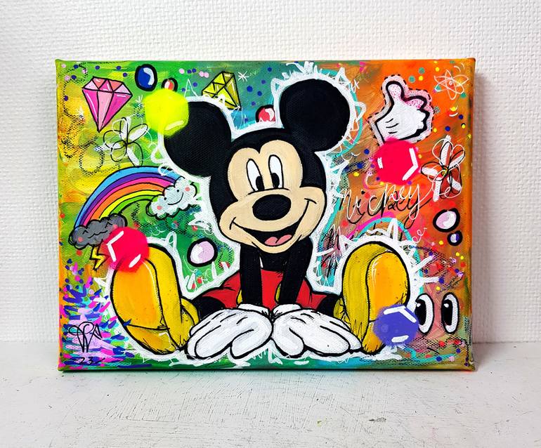 Original Pop Art Cartoon Painting by Priscilla Vettese