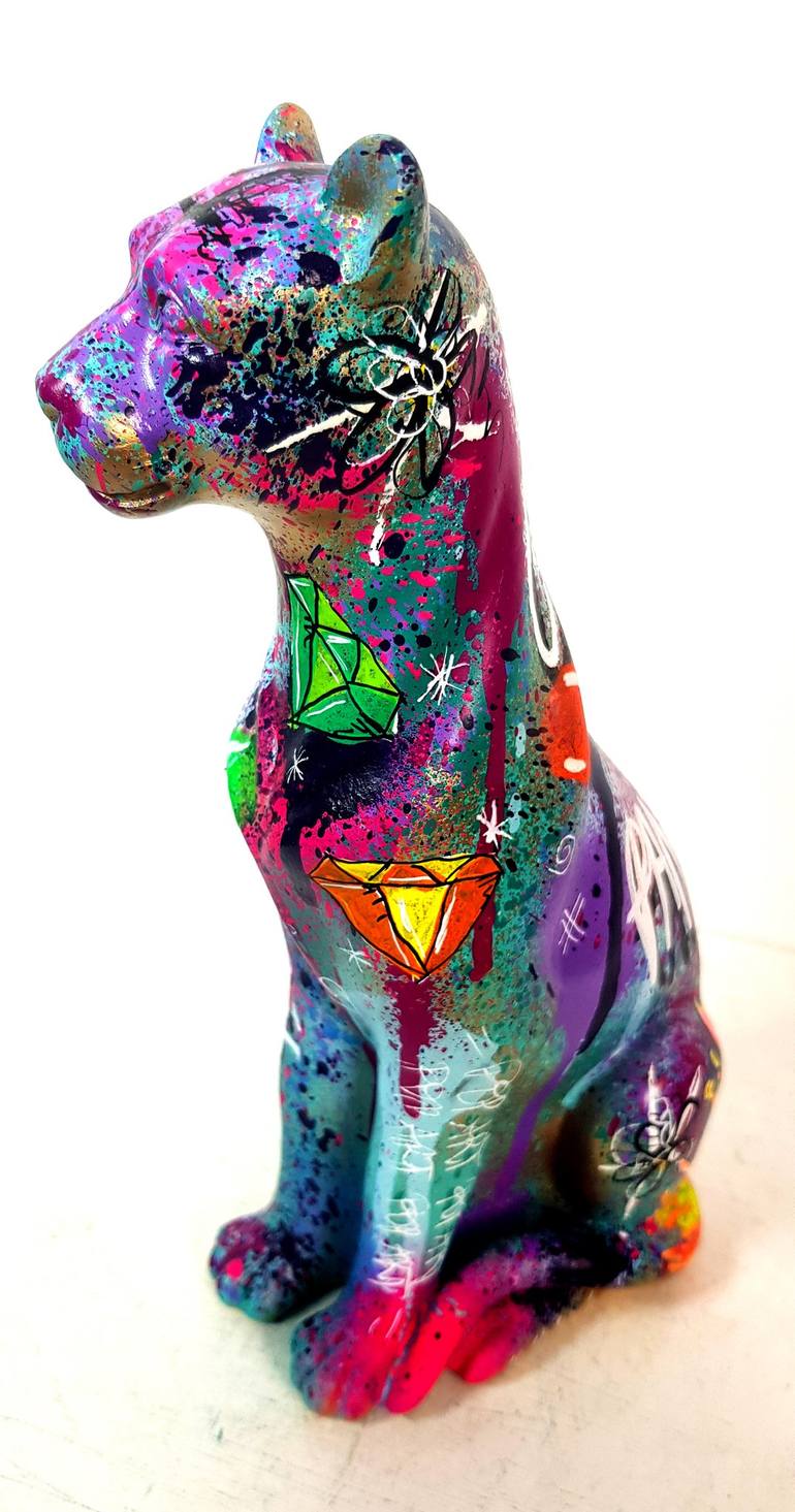 Original Pop Art Animal Sculpture by Priscilla Vettese