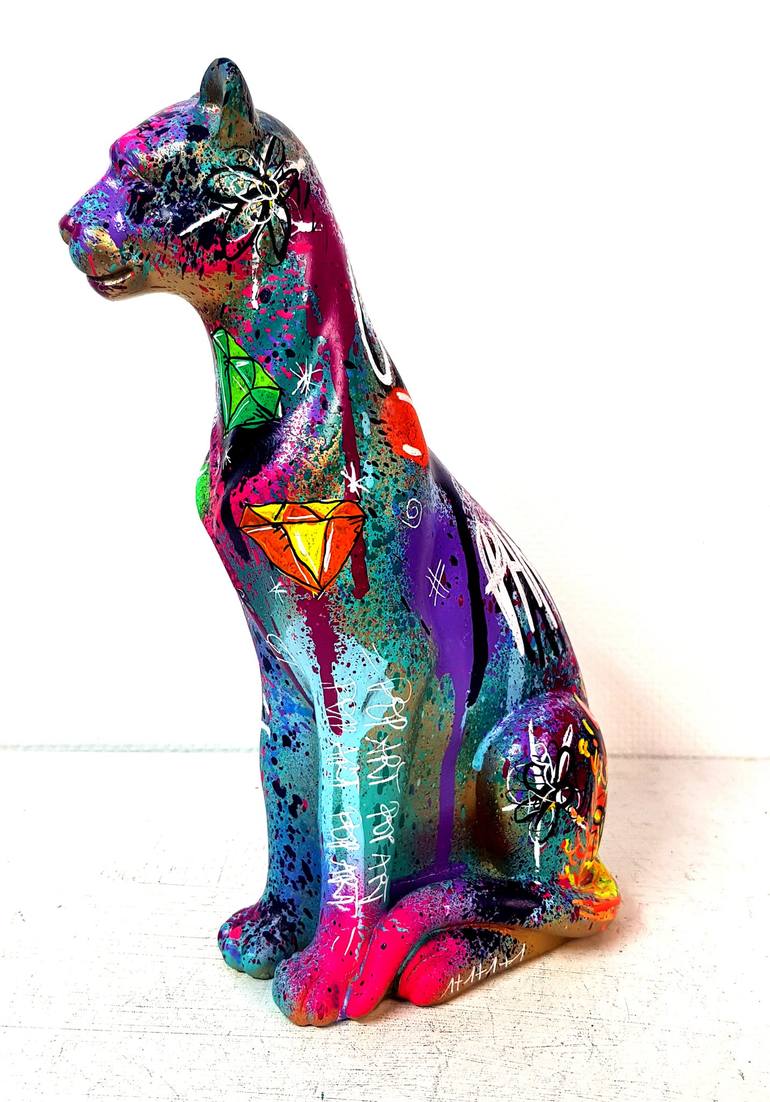 Original Pop Art Animal Sculpture by Priscilla Vettese