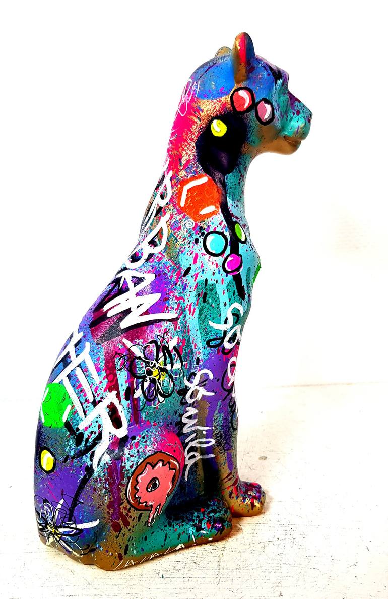 Original Pop Art Animal Sculpture by Priscilla Vettese