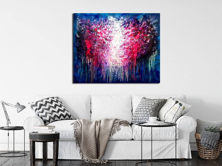 Original Abstract Expressionism Abstract Painting by Priscilla Vettese