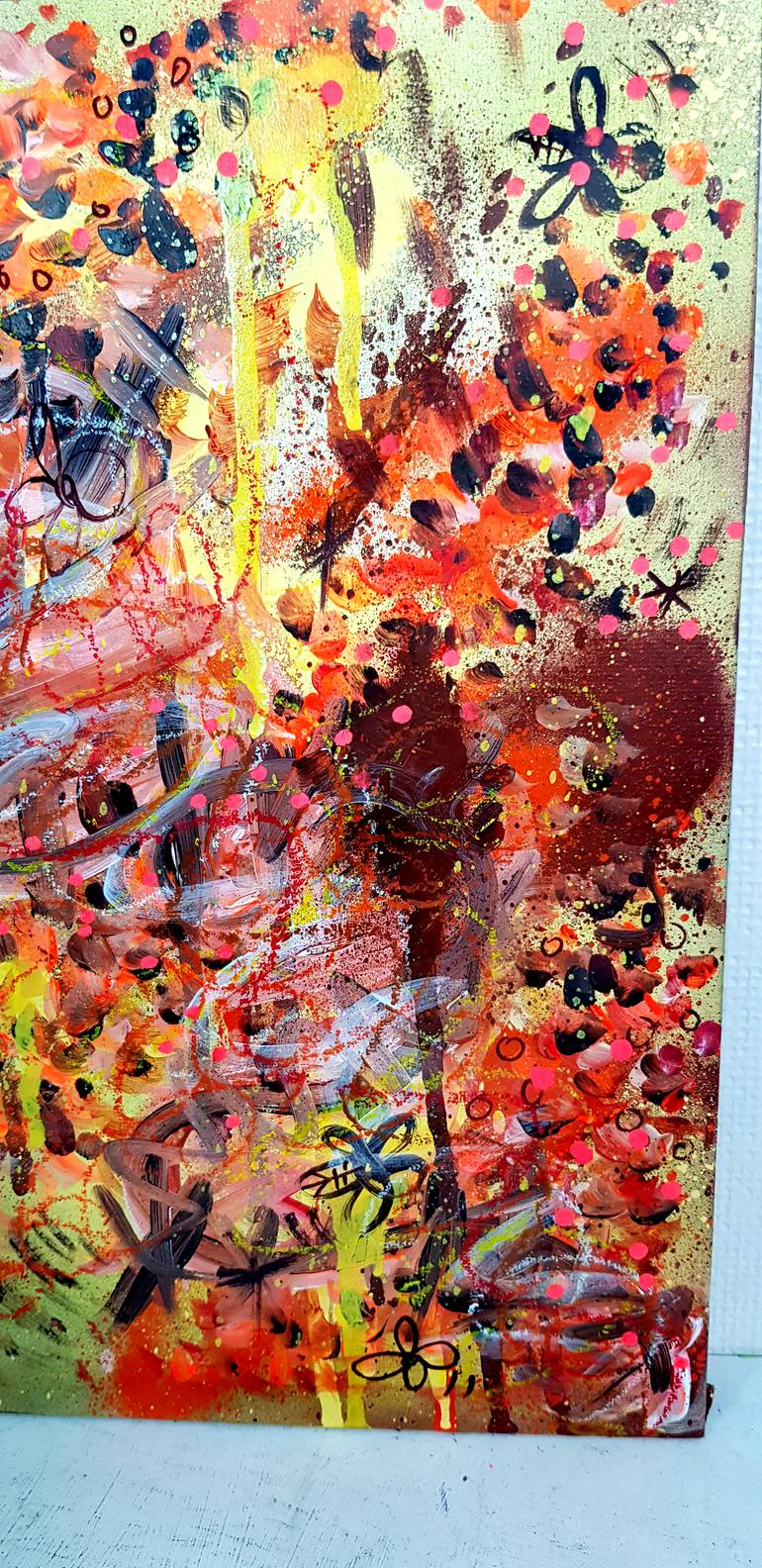 Original Abstract Expressionism Abstract Painting by Priscilla Vettese