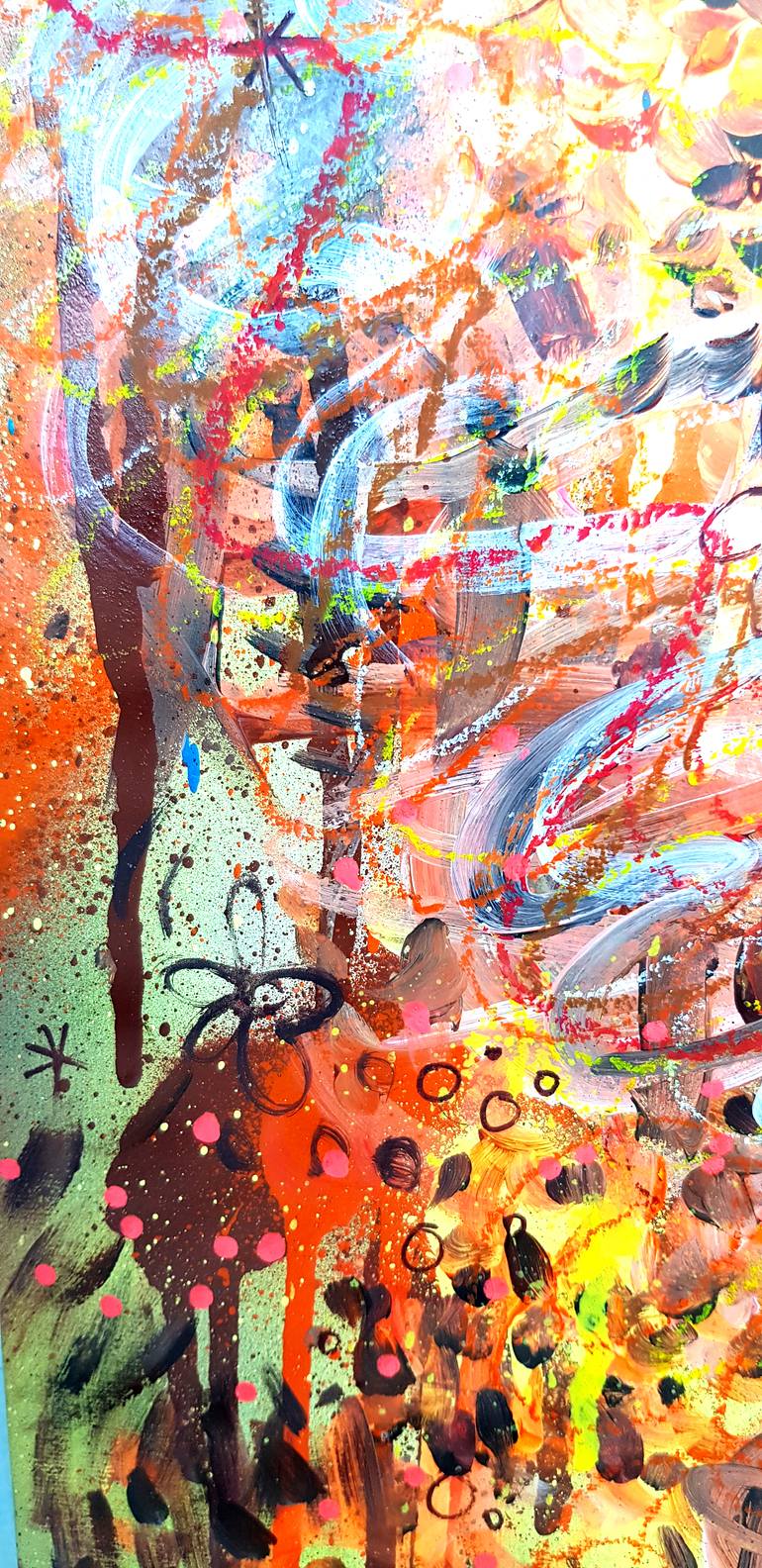 Original Abstract Expressionism Abstract Painting by Priscilla Vettese