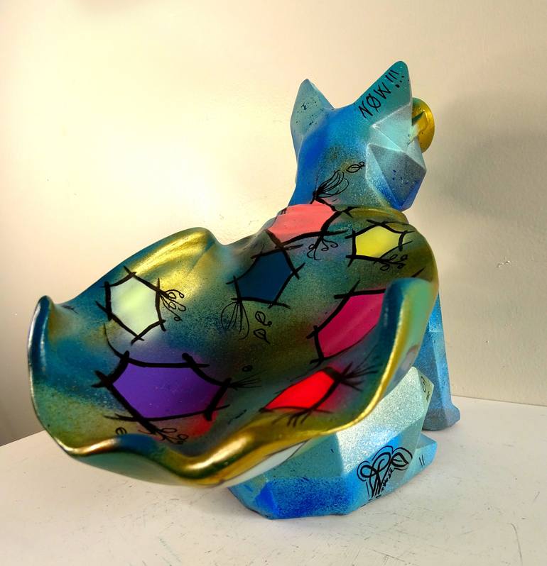 Original Pop Art Animal Sculpture by Priscilla Vettese