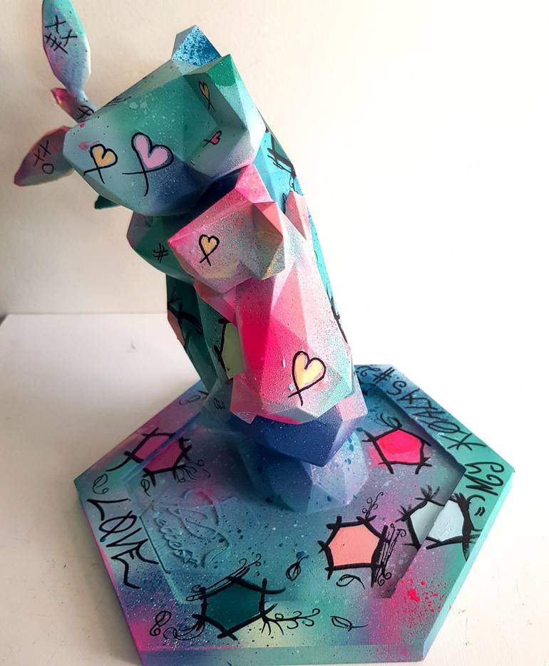 Original Pop Art Animal Sculpture by Priscilla Vettese