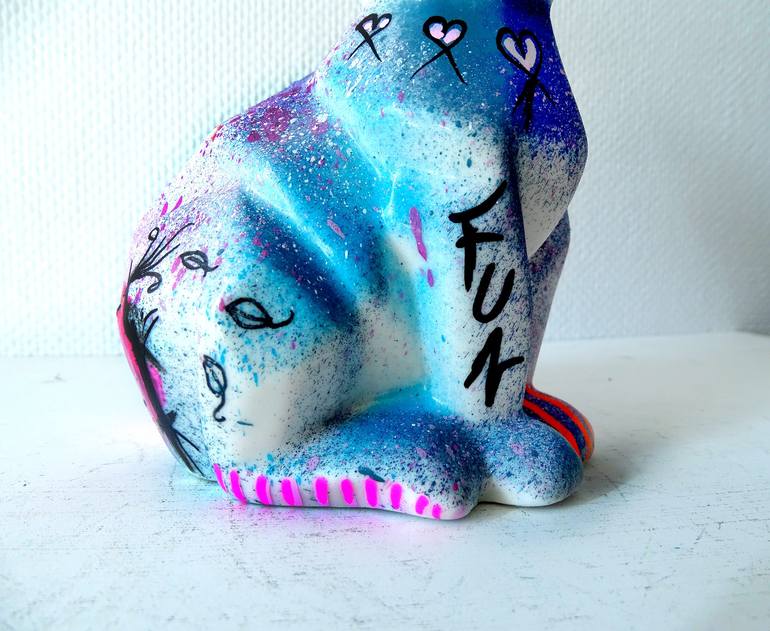 Original Pop Art Animal Sculpture by Priscilla Vettese