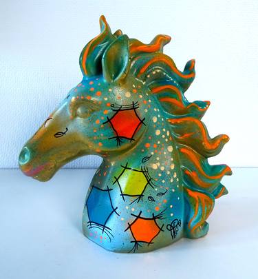 Horse Sculpture Pop Art - Horse & Colors - Graffiti thumb