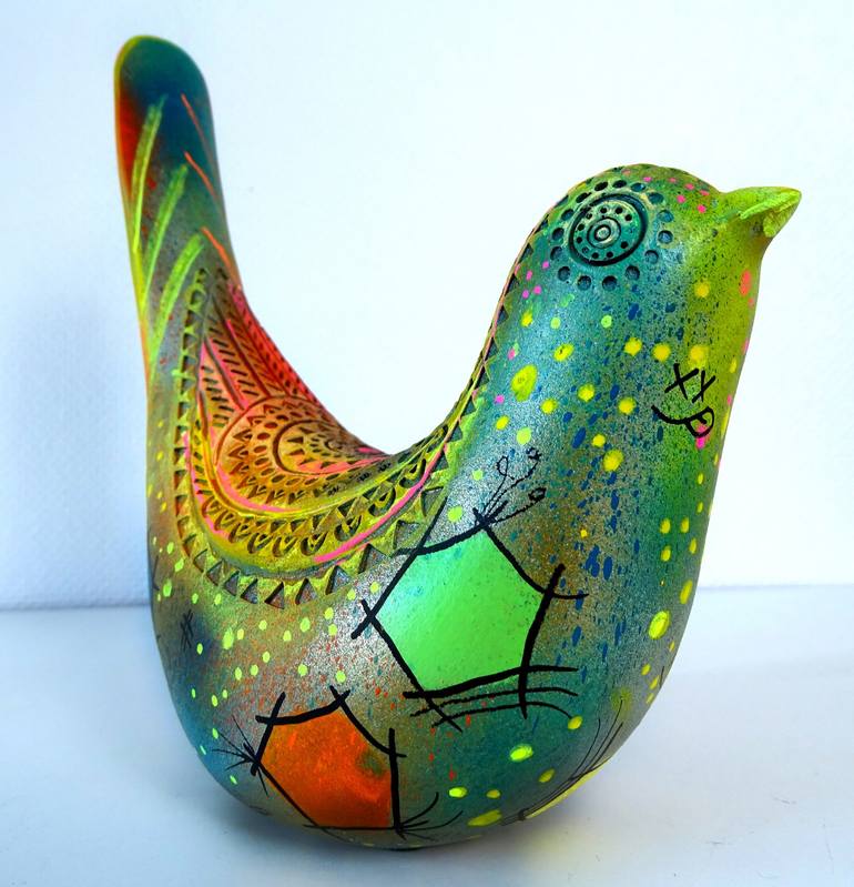 Original Pop Art Animal Sculpture by Priscilla Vettese