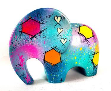 Statue Elephant Pop Art : Sculpture My Pop Elephant Graffiti thumb