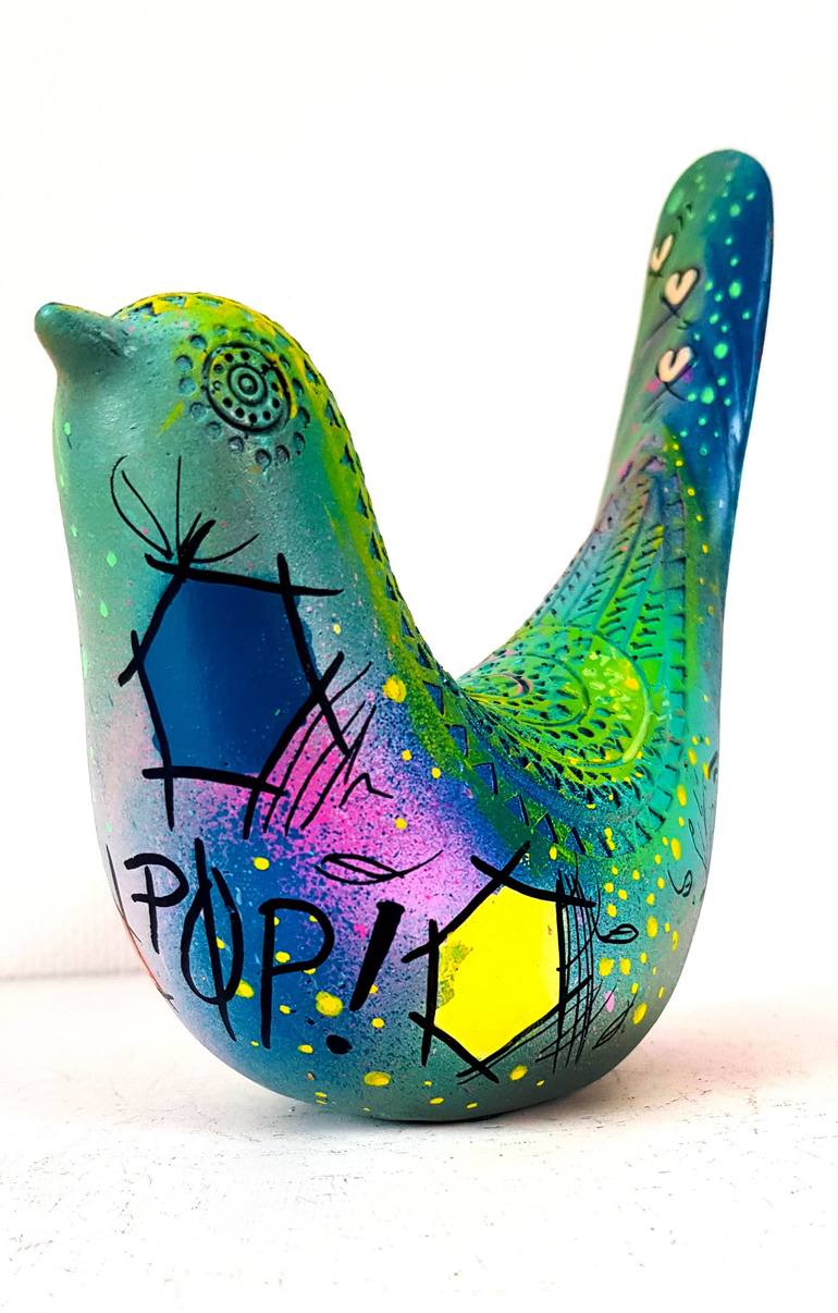 Original Pop Art Animal Sculpture by Priscilla Vettese