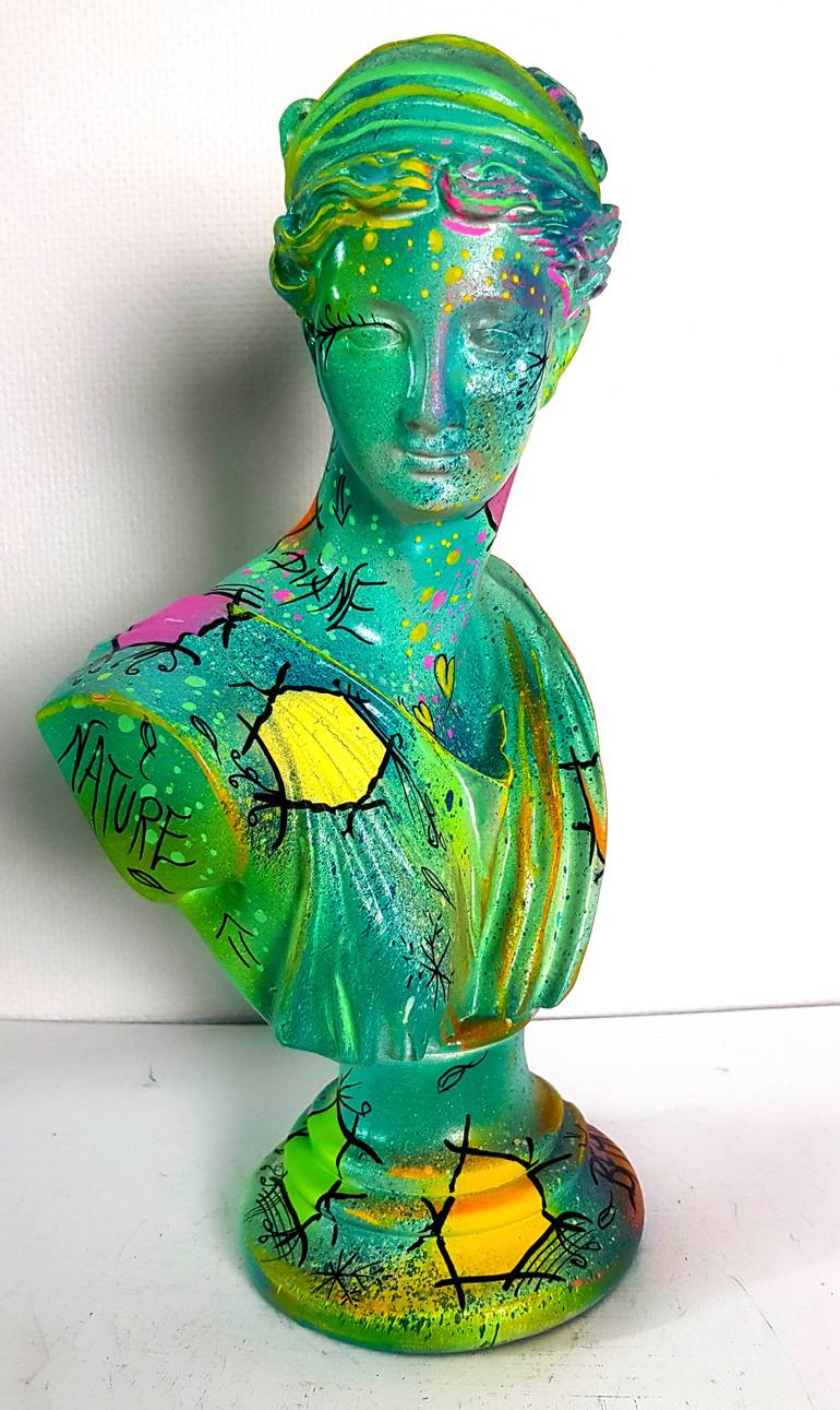 Original Pop Art Classical mythology Sculpture by Priscilla Vettese