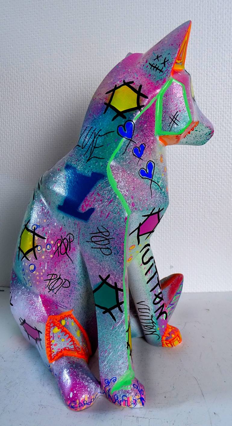 Original Pop Art Animal Sculpture by Priscilla Vettese