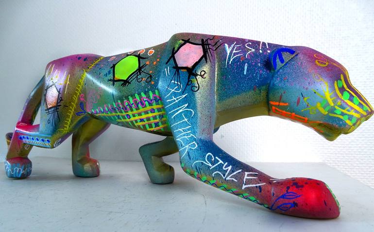 Original Pop Art Animal Sculpture by Priscilla Vettese