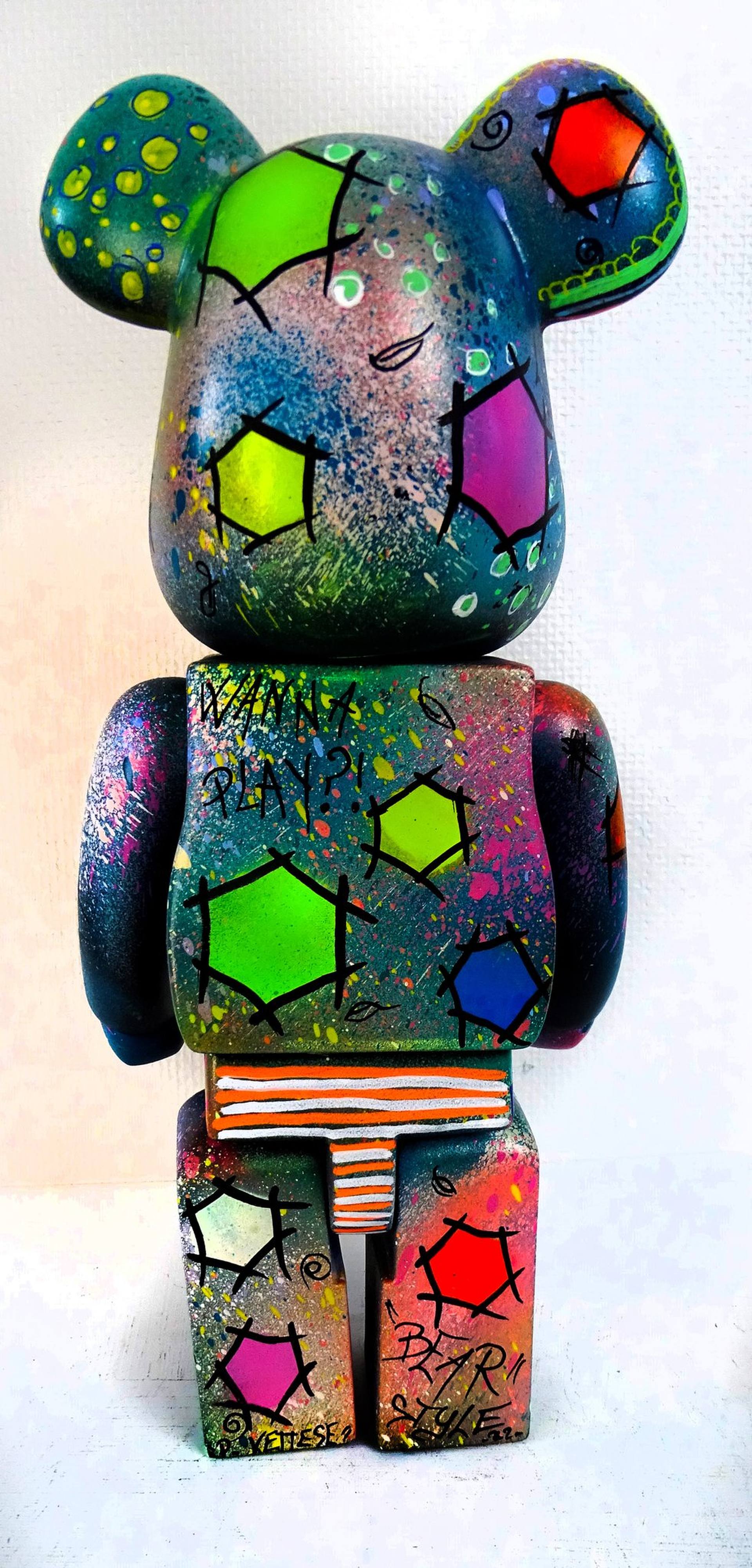 BearBrick 400% Statue Unique : Pop Art Sculpture Hexa Bear Style