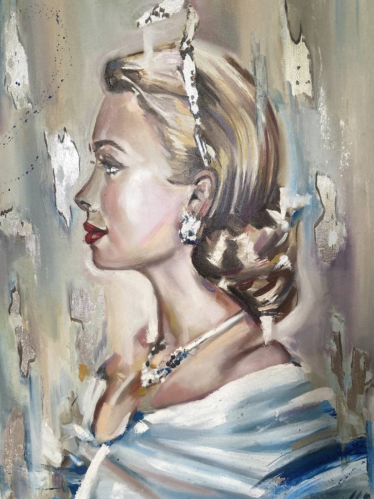 Grace Kelly Painting by Mariya Bogdanova | Saatchi Art