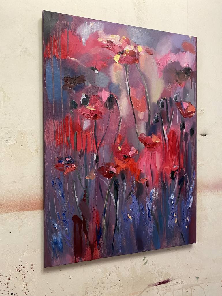 Original Abstract Floral Painting by Mariya Bogdanova