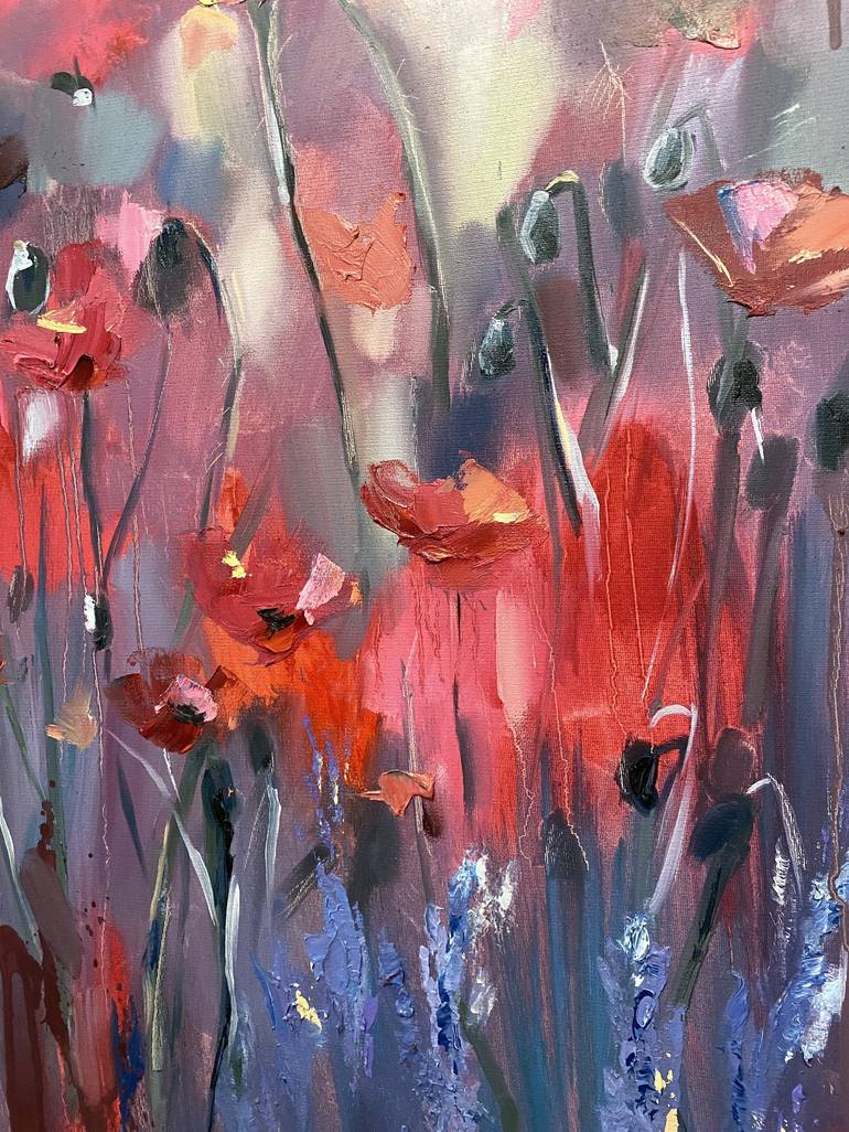Original Abstract Floral Painting by Mariya Bogdanova