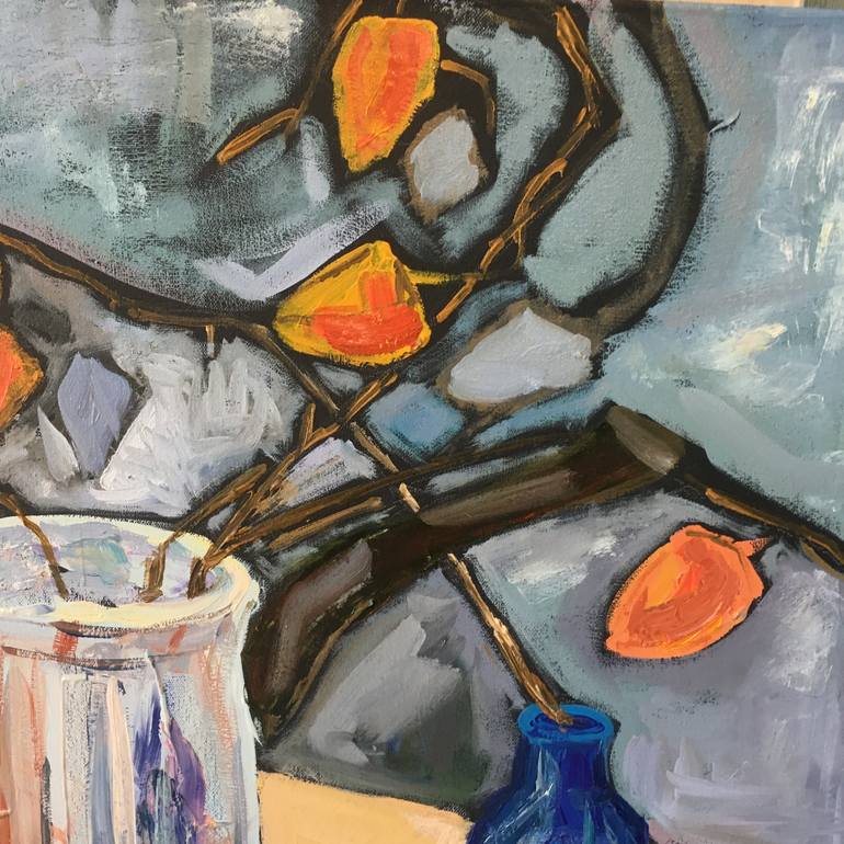 Original Cubism Still Life Painting by Angelika Aks