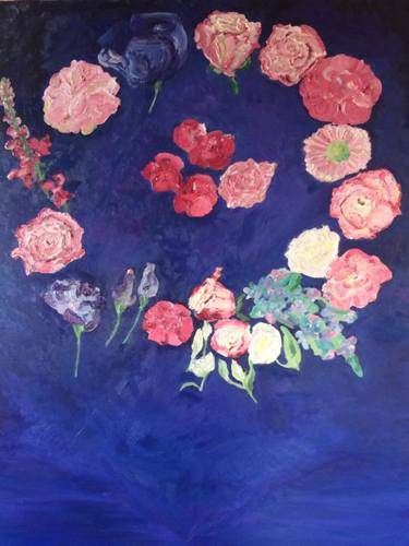 Original Abstract Floral Paintings by Amanda McGregor