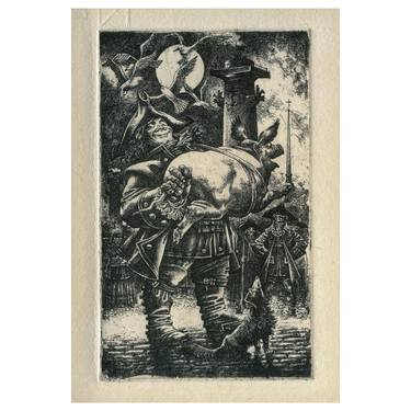 Etching «Organ-Grinder» - Limited Edition of 50 thumb