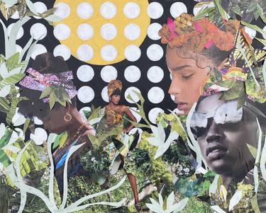 Saatchi Art Artist Ashley Buttercup; Collage, “Coco, Britt, McCall, and Joysee; Warrior Queen” #art