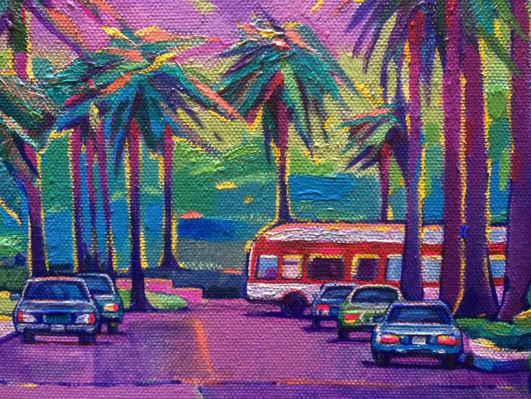 Original Expressionism Landscape Painting by Anastasia Dutka