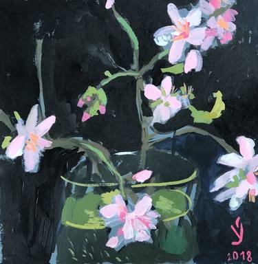 Print of Floral Paintings by Yael Surguchev
