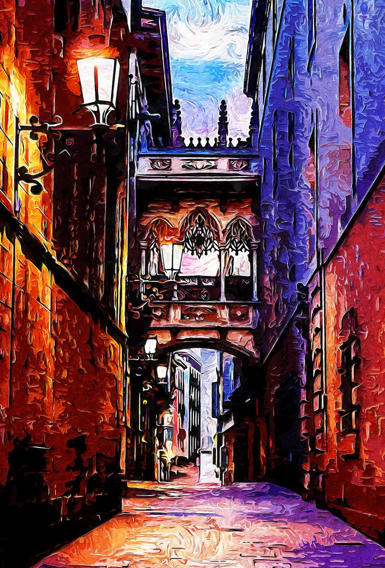 Print of Fine Art Cities Painting by Andrea Mazzocchetti