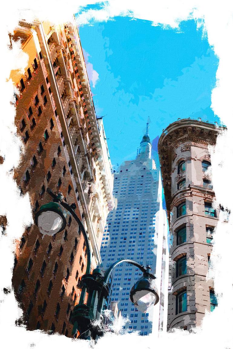 New York, Manhattan Panorama - Print