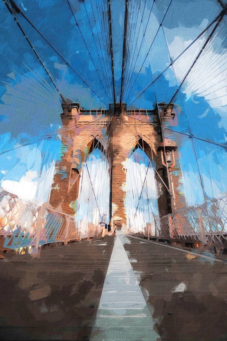 New York, Brooklyn Bridge - Print