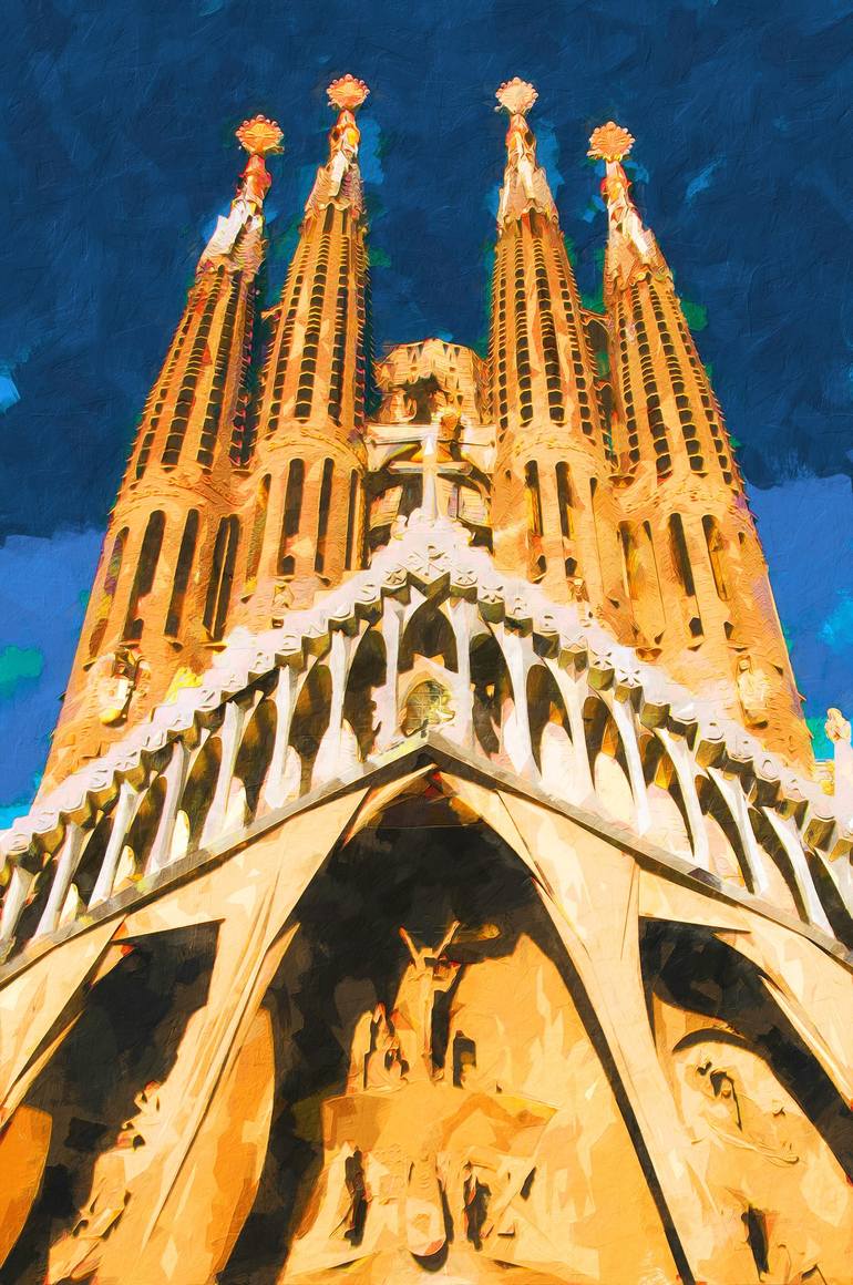 Original Fine Art Architecture Painting by Andrea Mazzocchetti