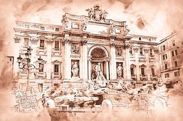 Print of Fine Art Cities Drawings by Andrea Mazzocchetti