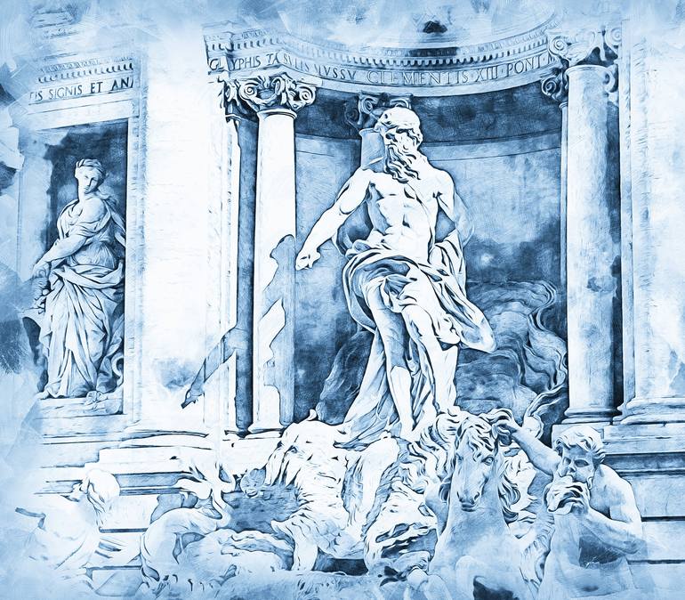 Original Fine Art Cities Drawing by Andrea Mazzocchetti