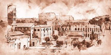 Print of Fine Art Cities Drawings by Andrea Mazzocchetti