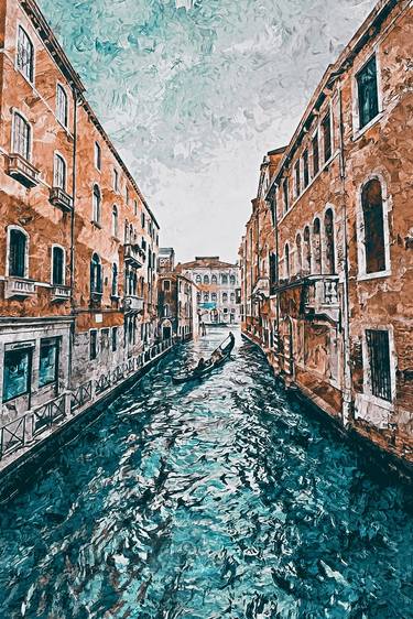 Original Cities Paintings by Andrea Mazzocchetti