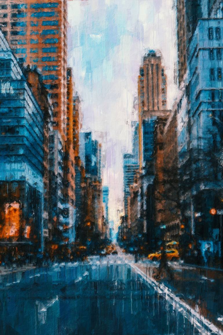 On the streets of New York City - Print
