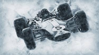 Print of Fine Art Car Drawings by Andrea Mazzocchetti