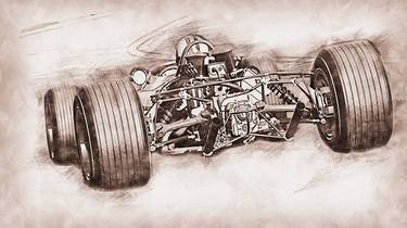 Print of Car Drawings by Andrea Mazzocchetti