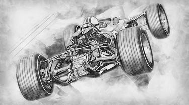 Print of Fine Art Car Drawings by Andrea Mazzocchetti