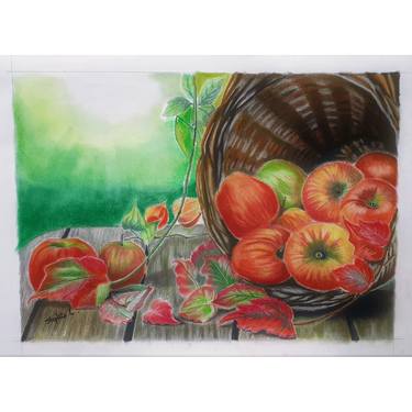 Original Realism Garden Drawings by Stephie Stephiel