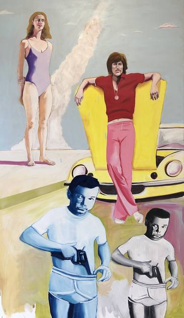 Print of Figurative Family Paintings by Janos Kujbus