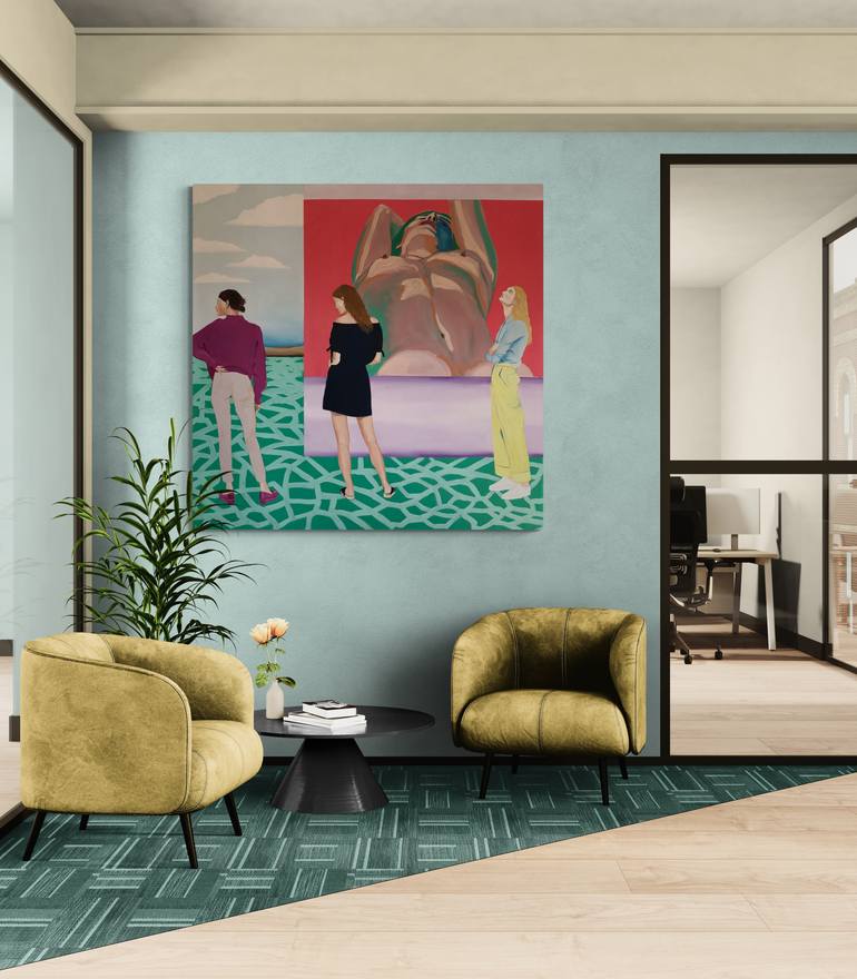 Original Figurative Love Painting by Janos Kujbus